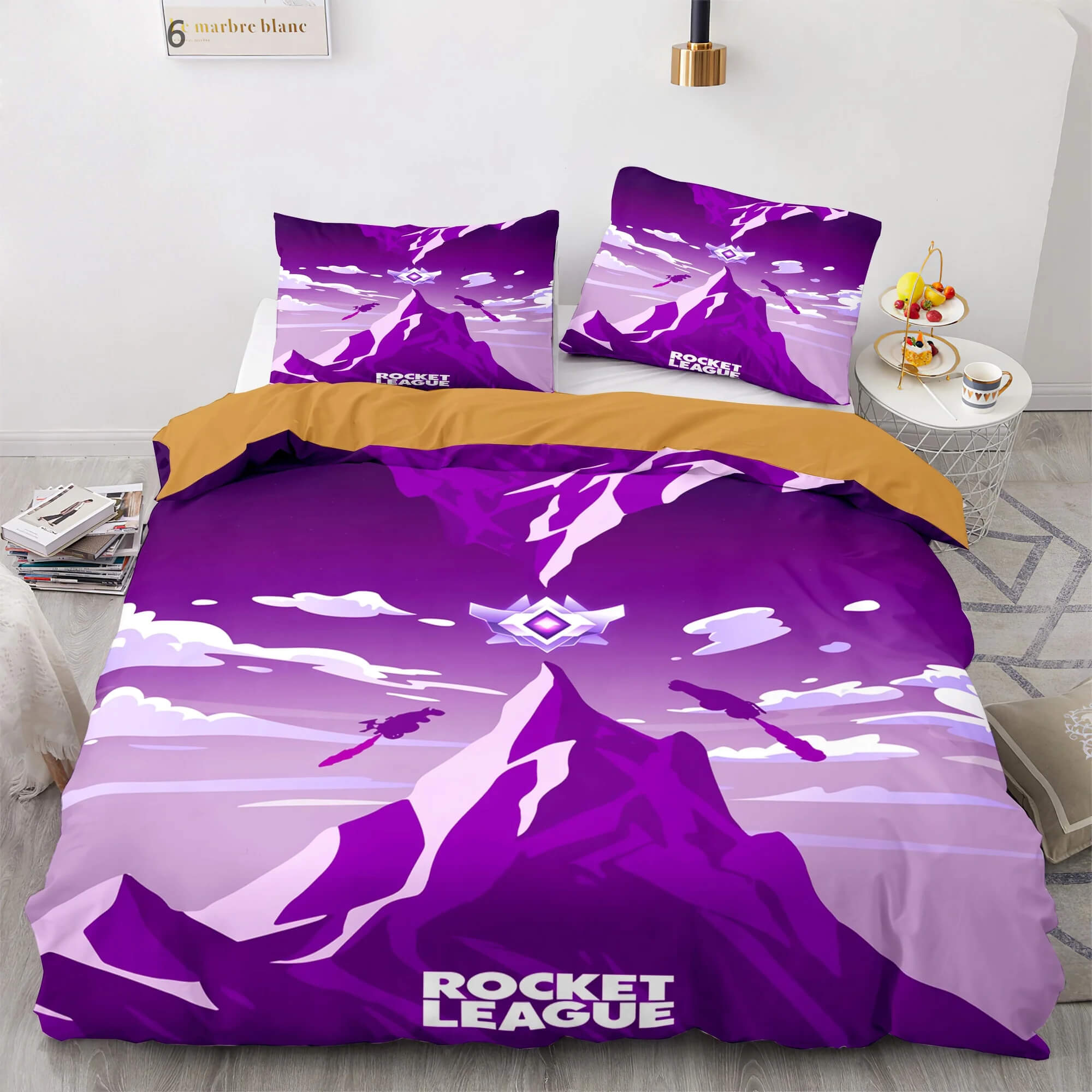 Cool Rocket League comforter set with car design