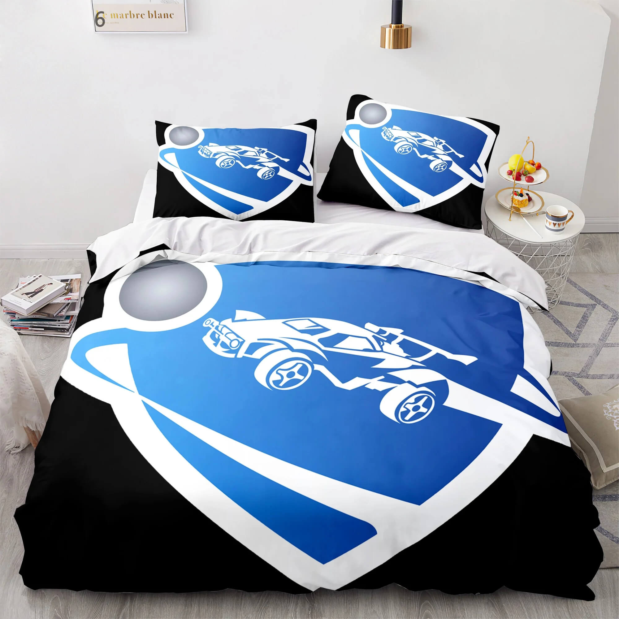 Rocket League bedding set for kids bedroom decor