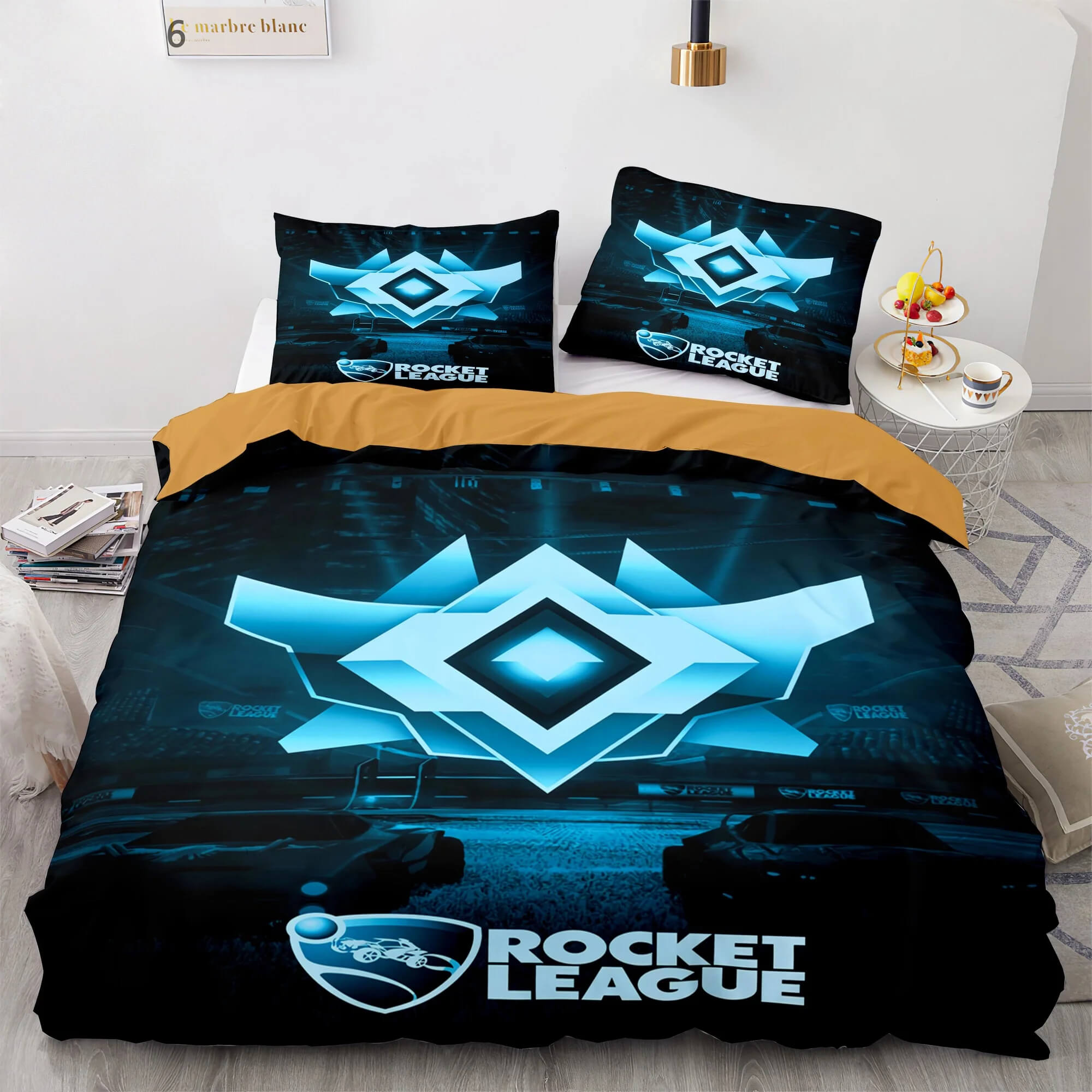 Rocket League bedding set for modern gaming room