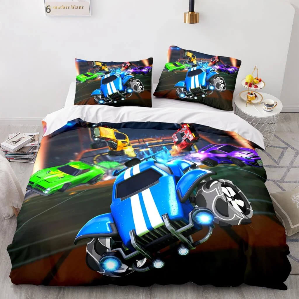 Rocket League full size bedding set for teen boys