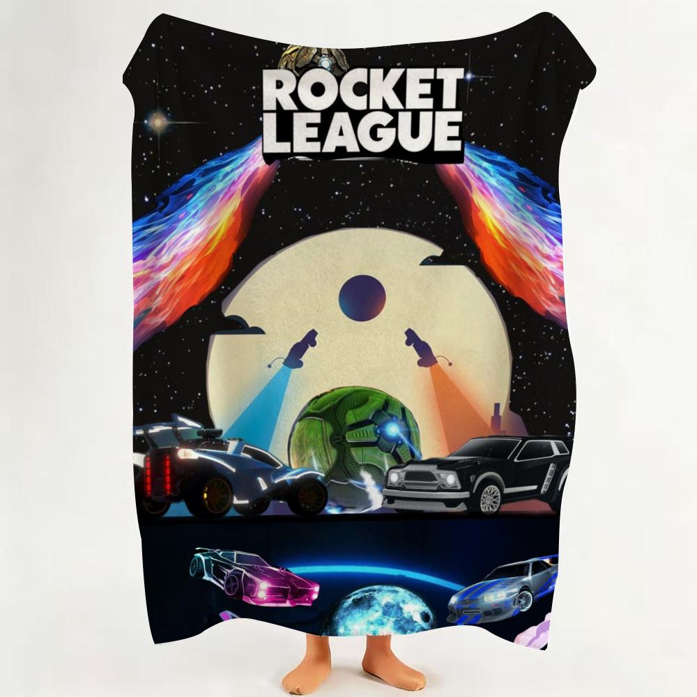 gamer gift blanket for Rocket League fans