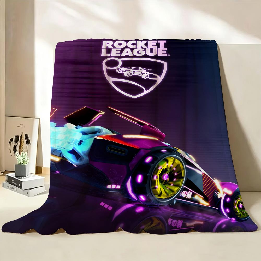 Rocket League inspired blanket for bedroom styling