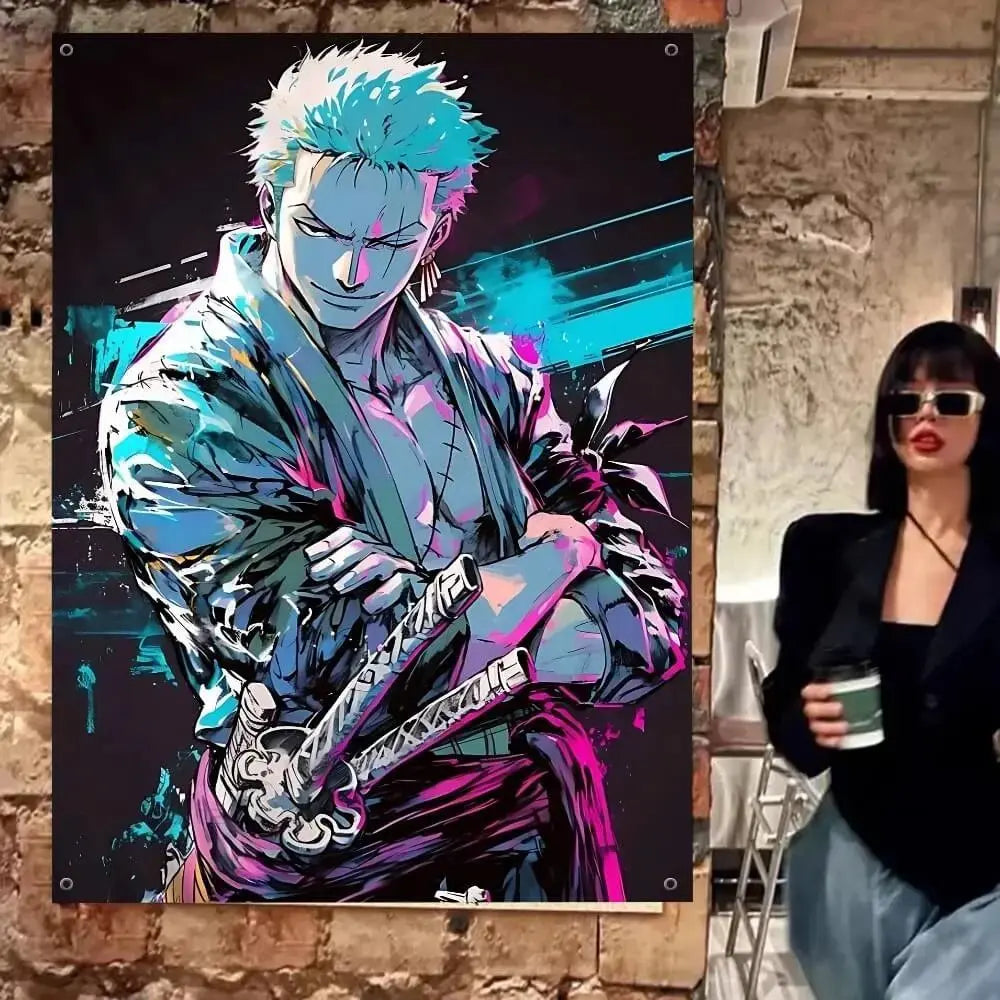 Roronoa Zoro 3D Wall Tapestry (Copy) Zirconic
