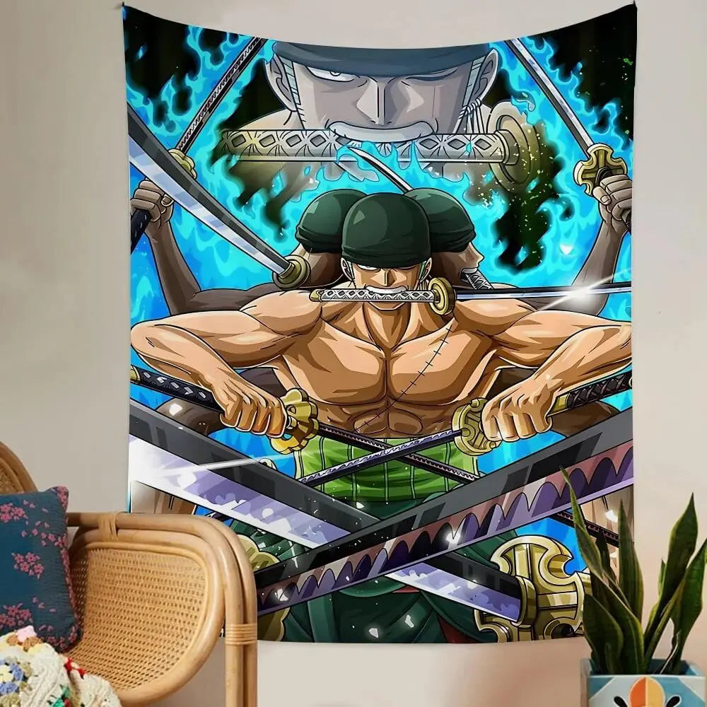 Roronoa Zoro Anime Wall Hanging (Copy) Zirconic