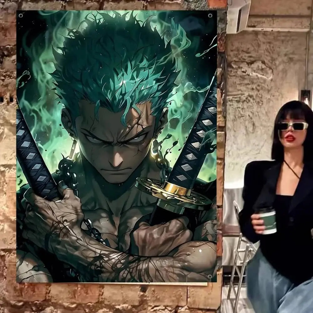 Three Sword Style Zoro Wall Hanging