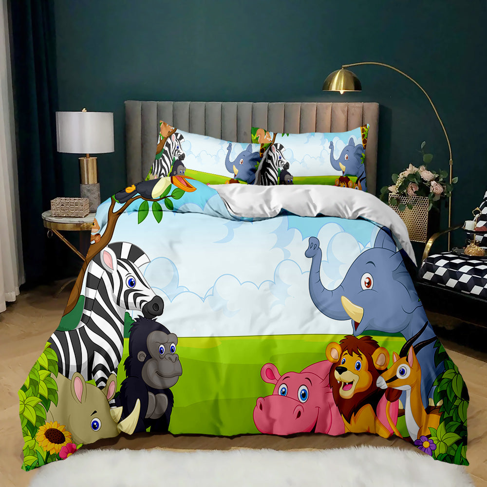 3d forest bedding set
