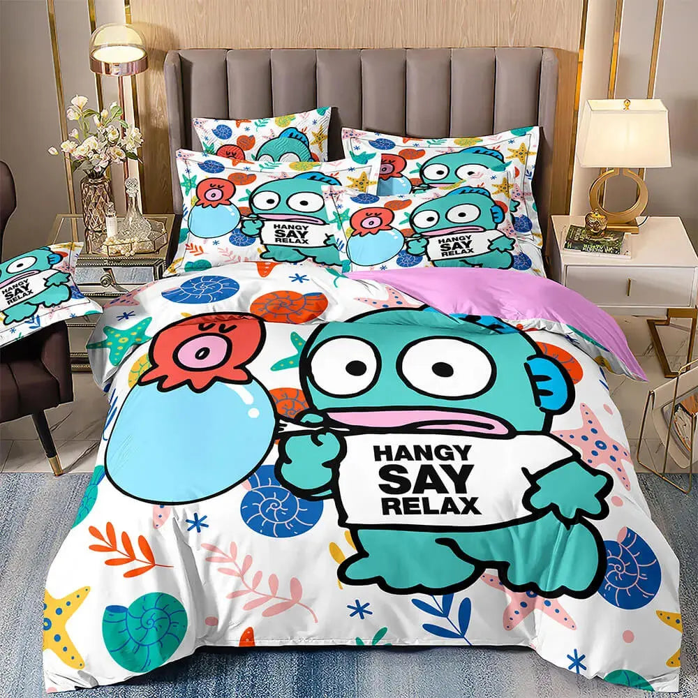 Sanrio Hangyodon Kids Bedding Cover Set Zirconic