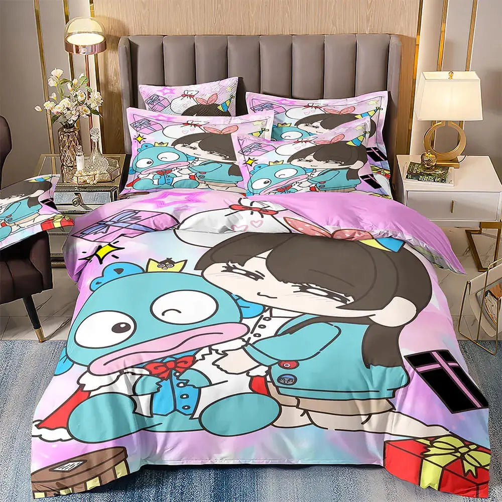 Sanrio Hangyodon Cartoon Kids Quilt Cover Zirconic