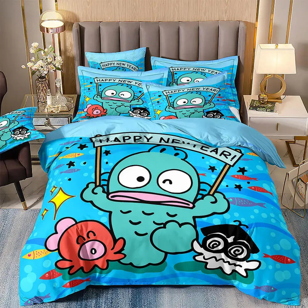 Sanrio Hangyodon Cartoon Kids Bedding Cover Zirconic