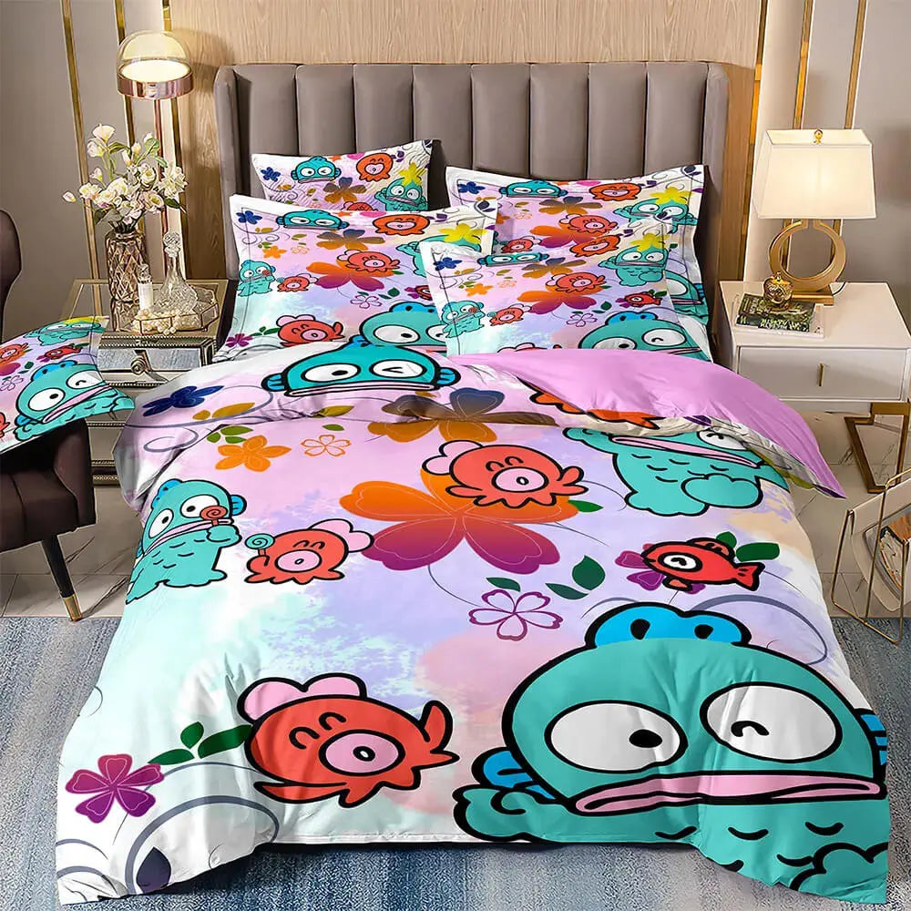 3D Sanrio Hangyodon Kids Duvet Cover Zirconic