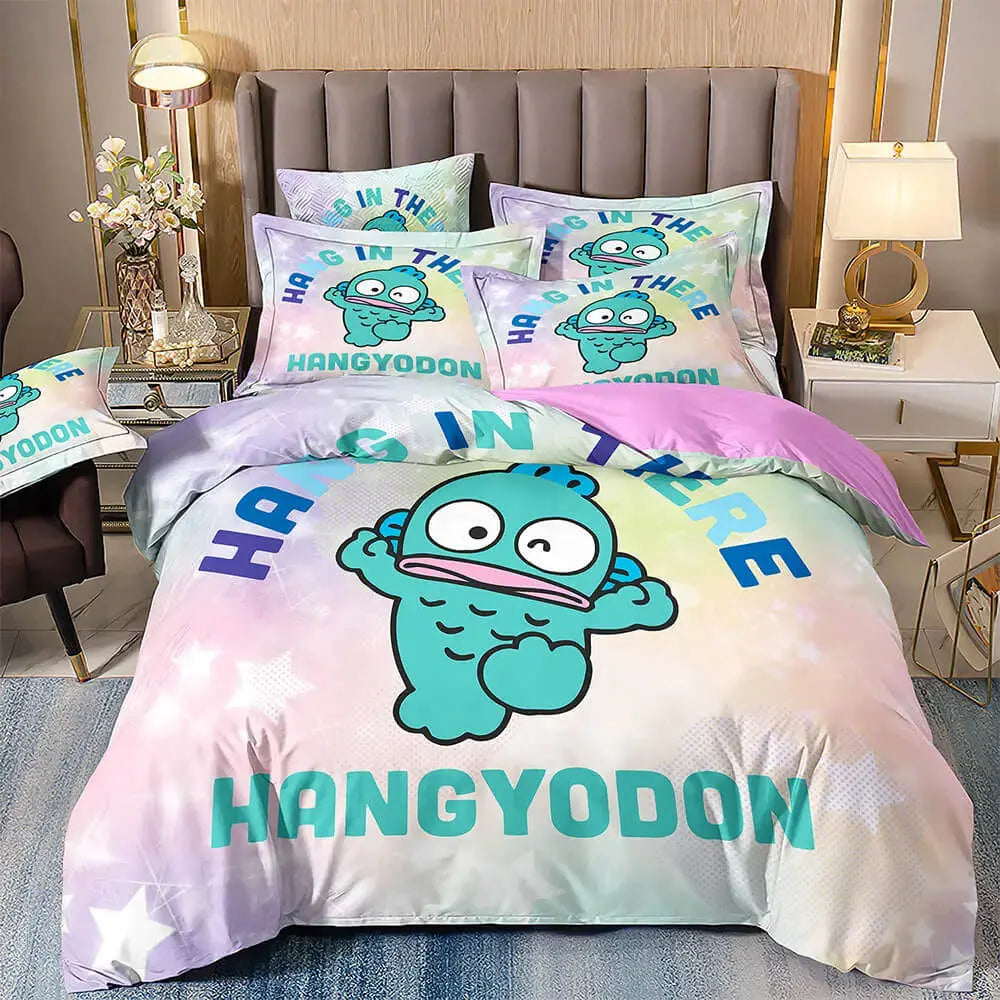 3D Sanrio Hangyodon Cartoon Kids Duvet Cover Zirconic
