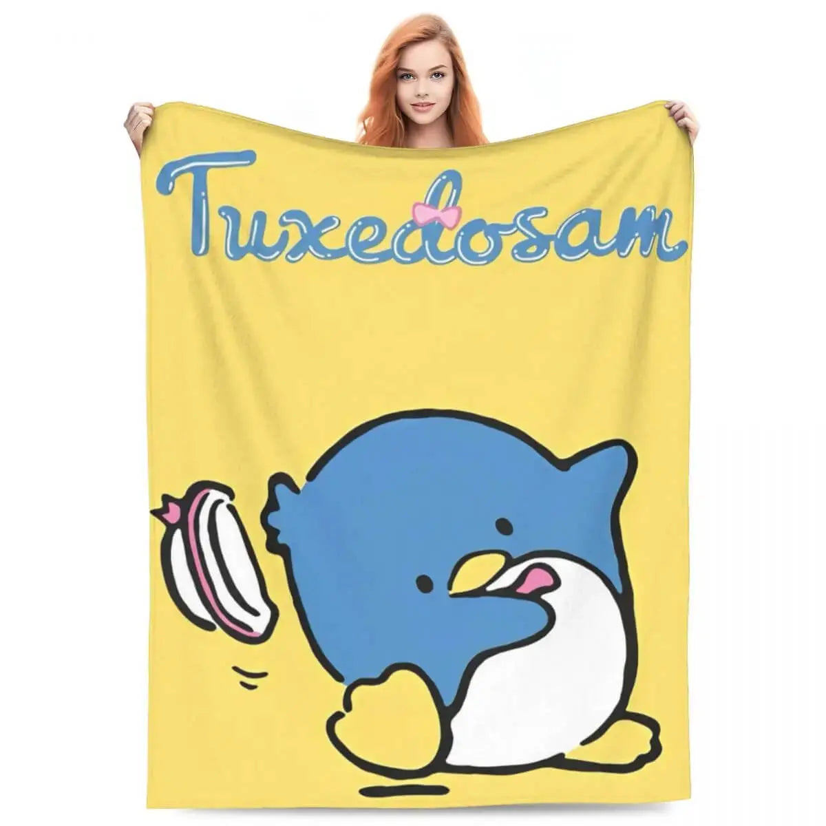 3D Sanrio Tuxedo Sam Throw Blanket Zirconic