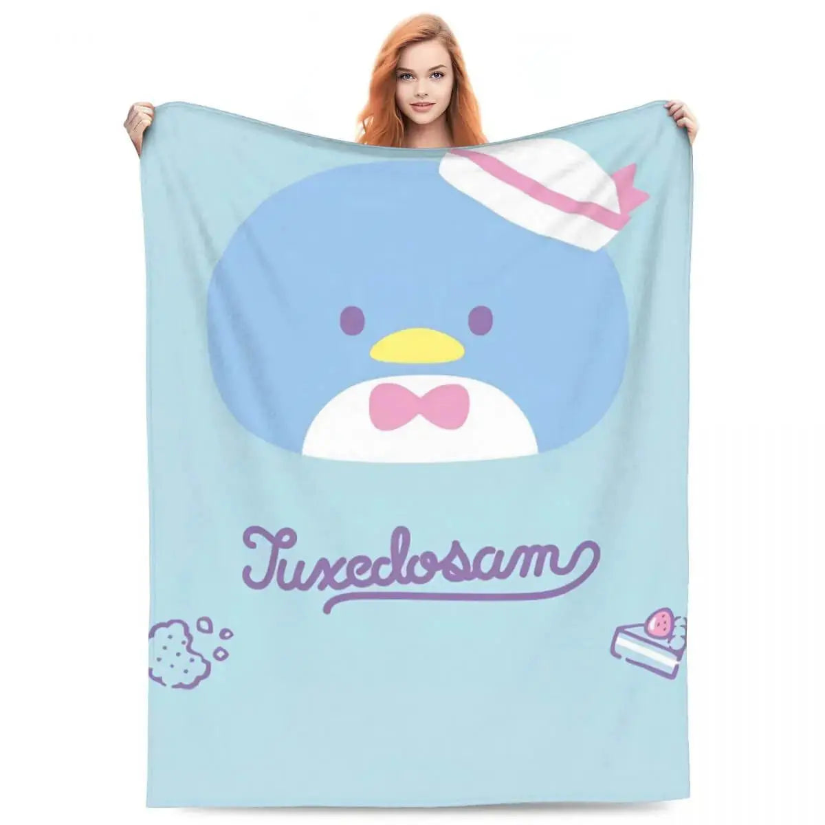 Sanrio Tuxedo Sam Fleece Throw Blanket Zirconic