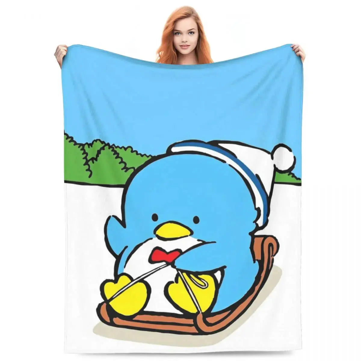 Sanrio Tuxedo Sam Cartoon Throw Blanket Zirconic