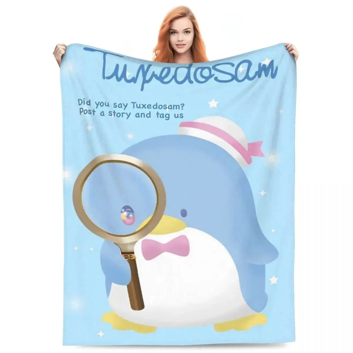 Sanrio Tuxedo Sam Throw Blanket Zirconic
