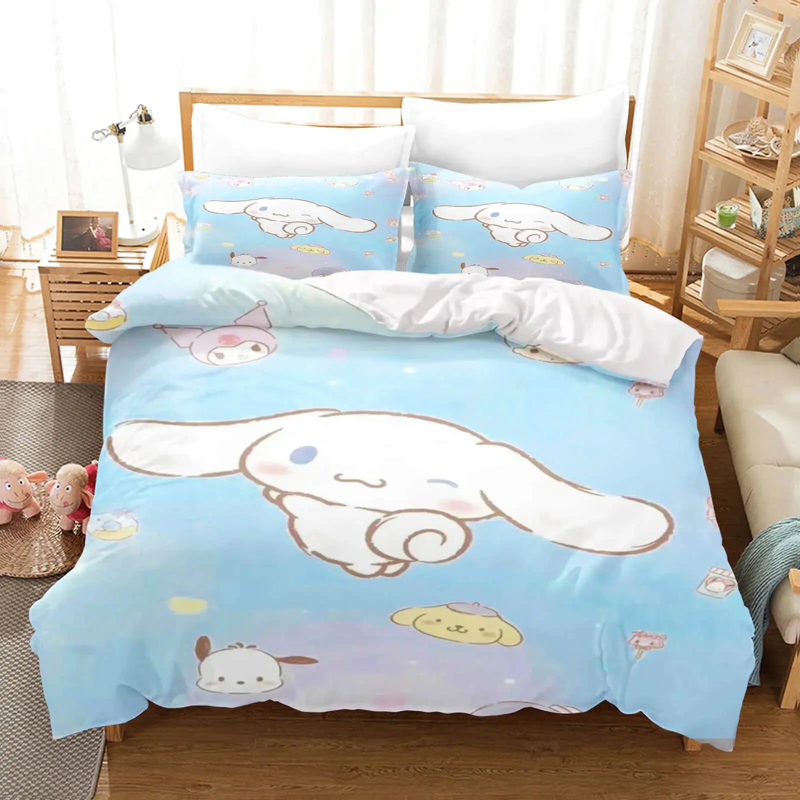 Sanrio Cinnamoroll Pompompurin & Pochacco Kids Doona Cover Zirconic