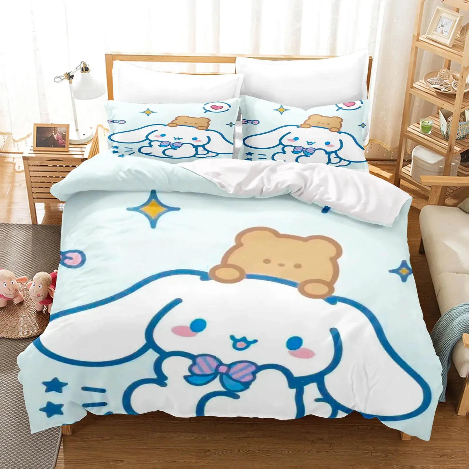 Sanrio Cinnamoroll Kids Bedding Cover Set Zirconic