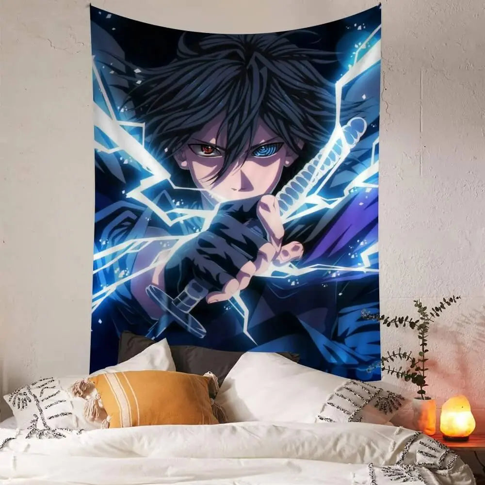 Sasuke Sharingan Wall Banner – Anime Room Aesthetic