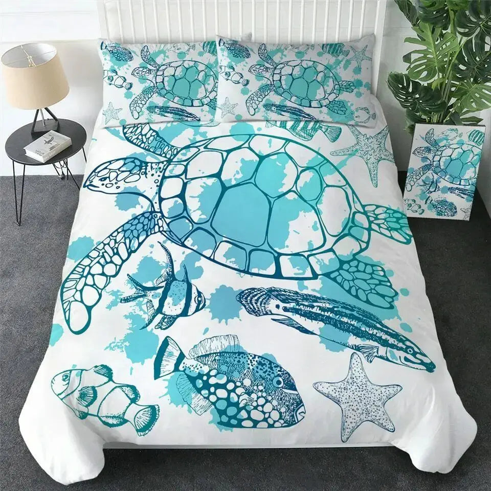 Sea Turtle Duvet Cover My Store