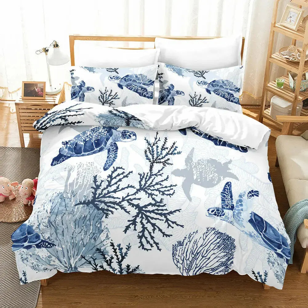 Sea Turtle Duvet Cover My Store