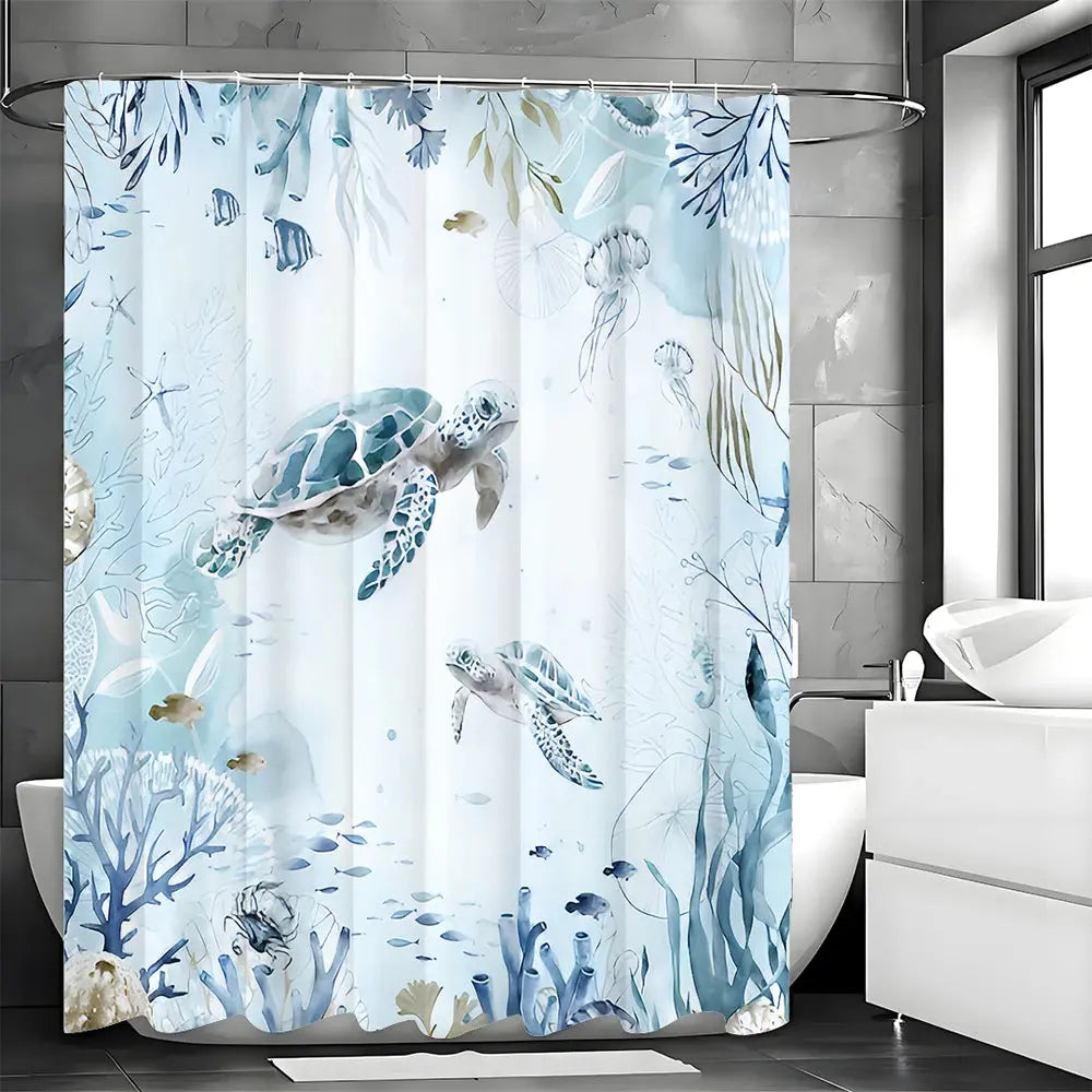 Sea Turtle Shower Curtain My Store