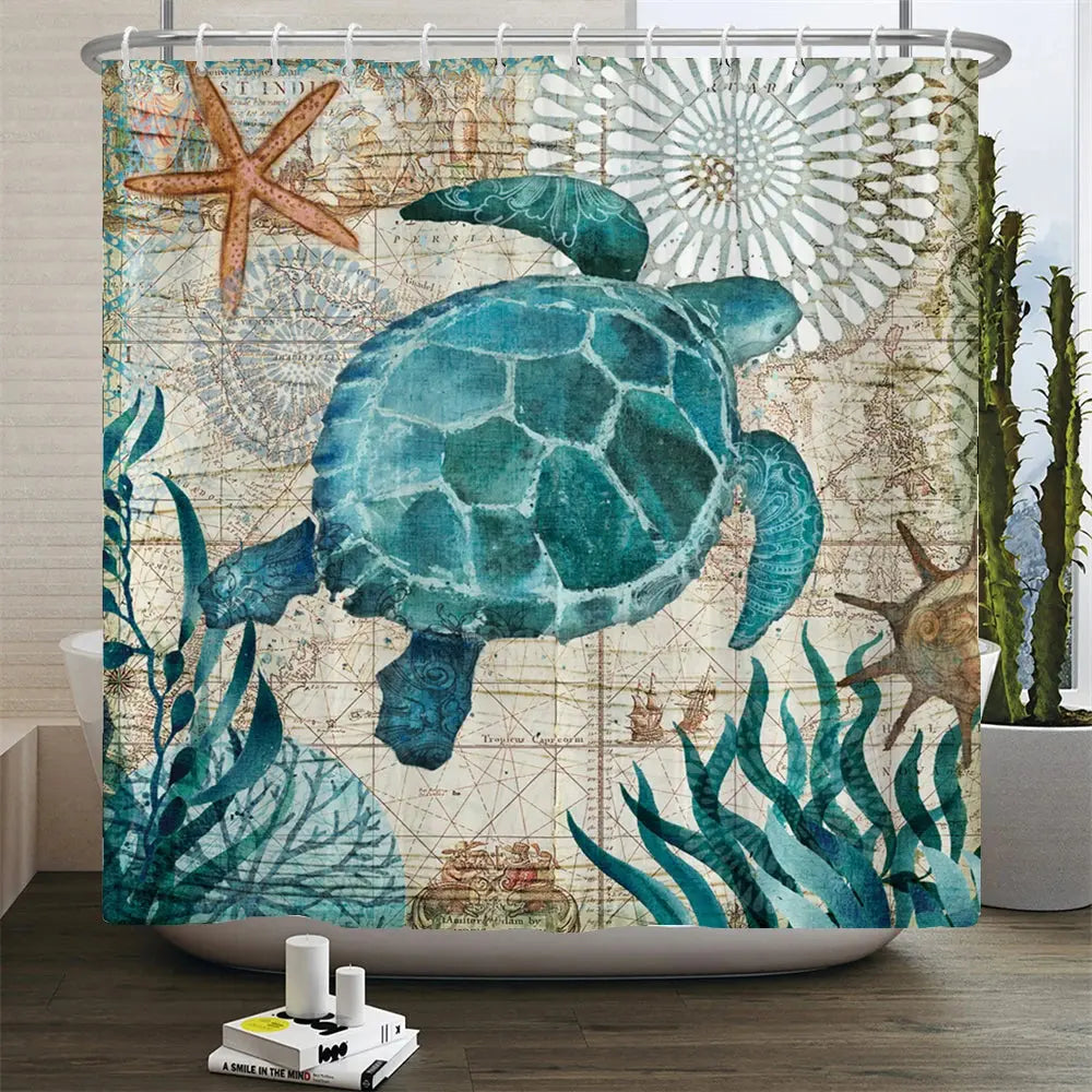 Sea Turtles Shower Curtain My Store
