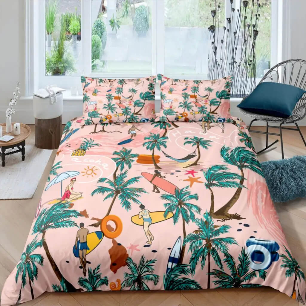 Beach style duvet cover for room makeover