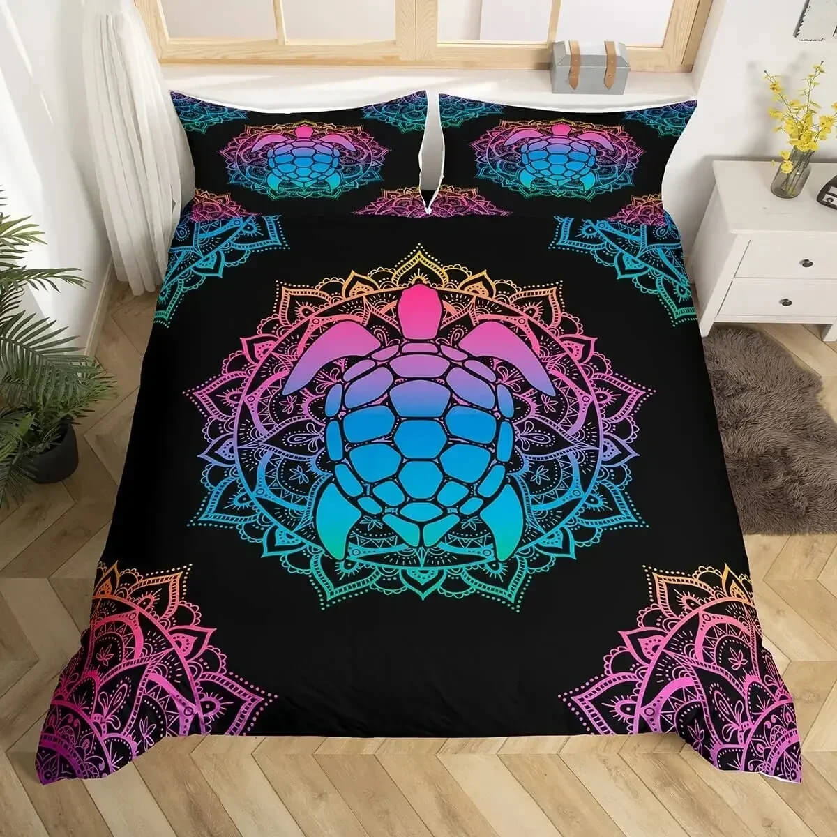 Sea Turtle Comforter Cover Bedroom Set