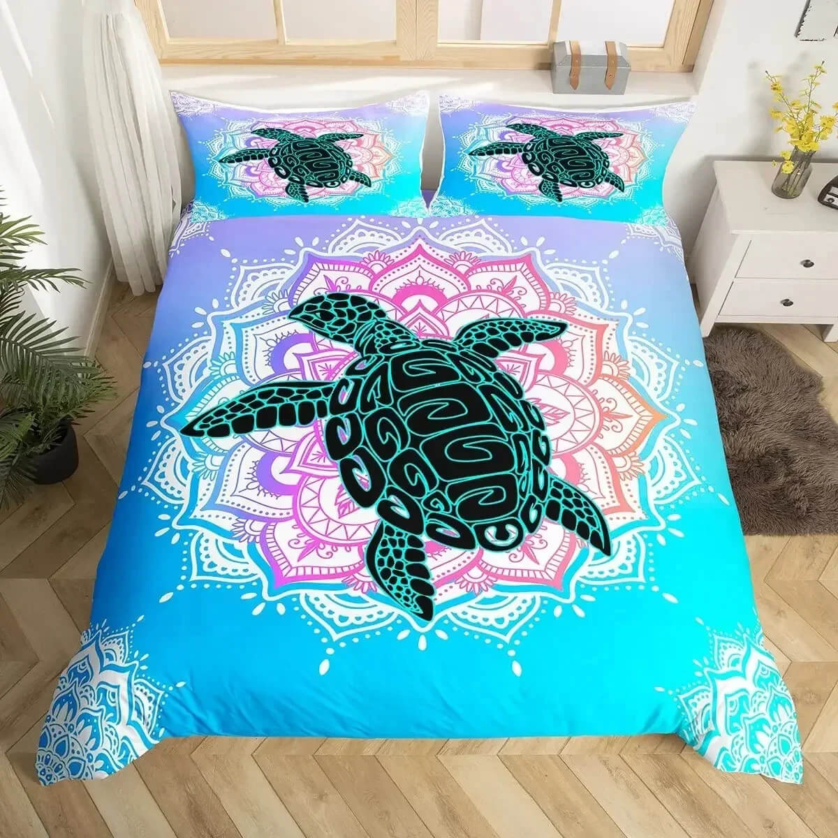 Ocean Theme Duvet Cover for Beach House Decor