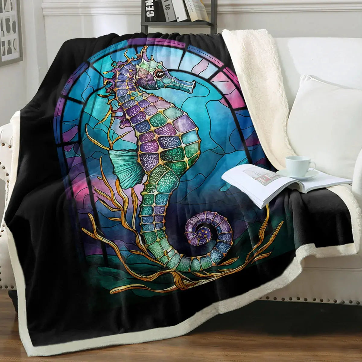 Seahorse Throw Blanket My Store