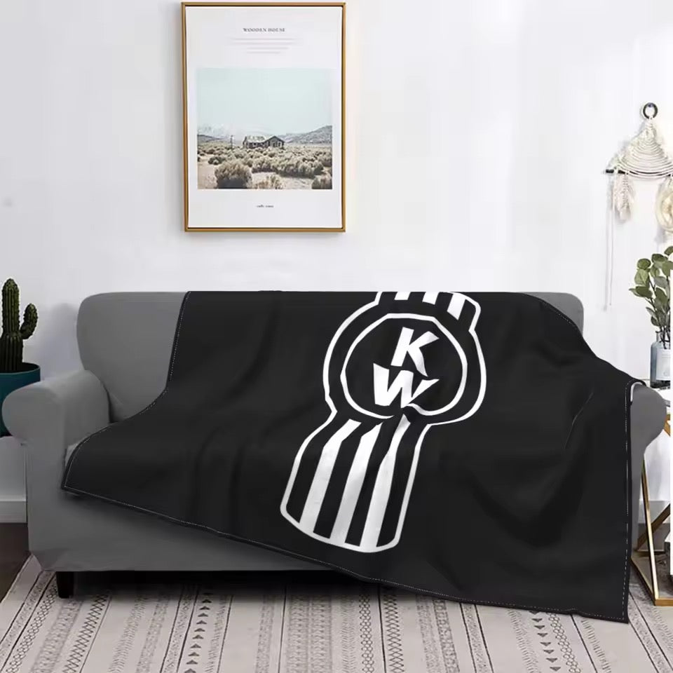Semi truck themed blanket