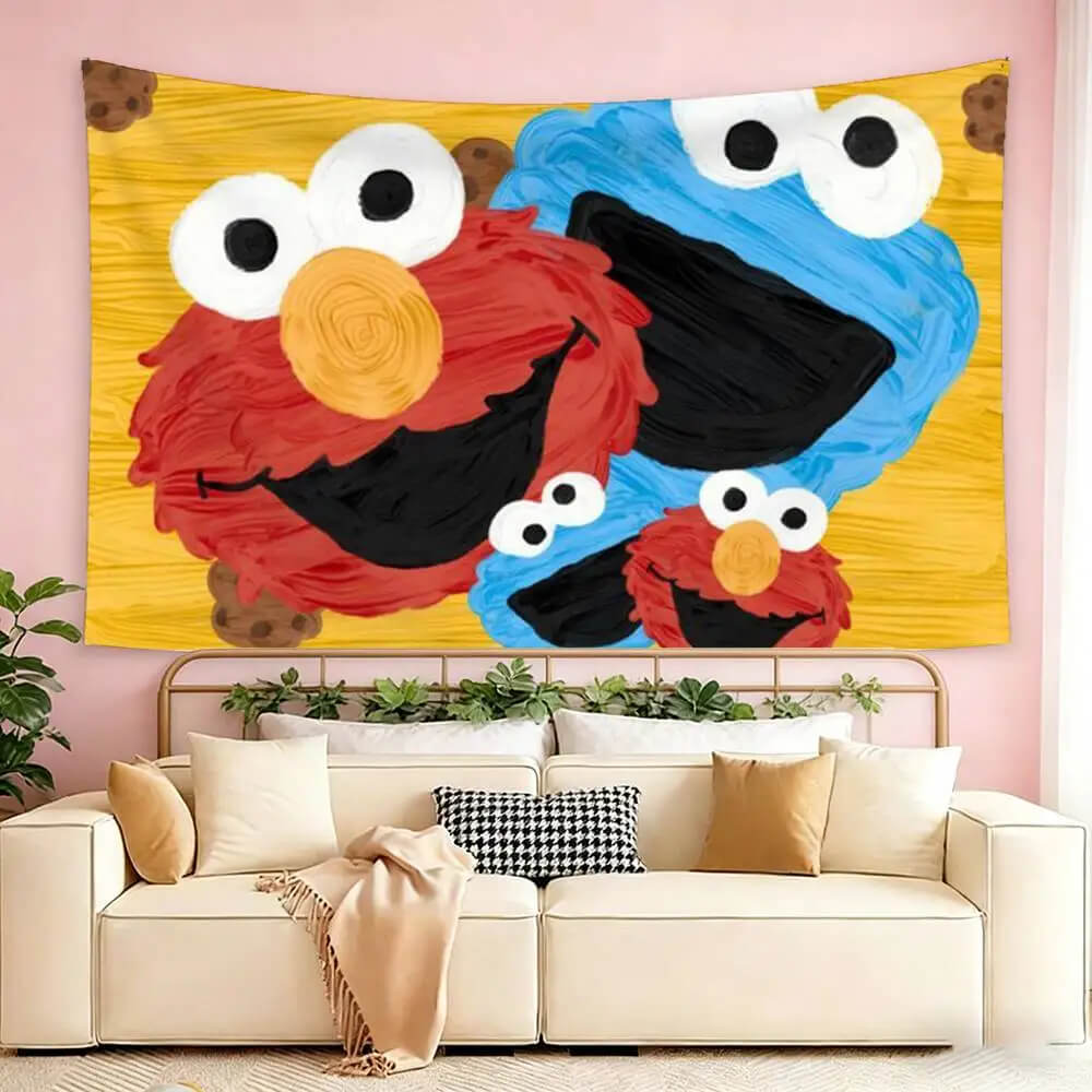 Sesame Street wall art for nursery and playroom