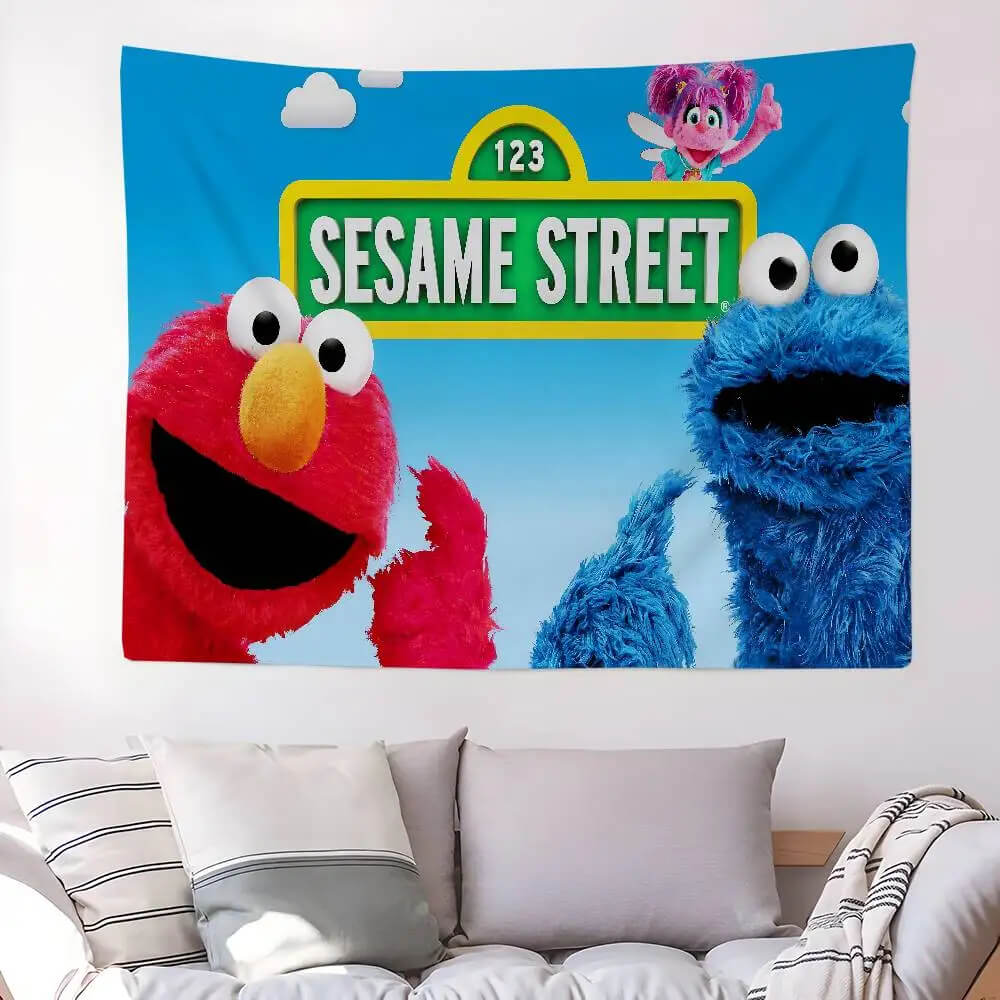 Elmo tapestry for children's bedroom decor