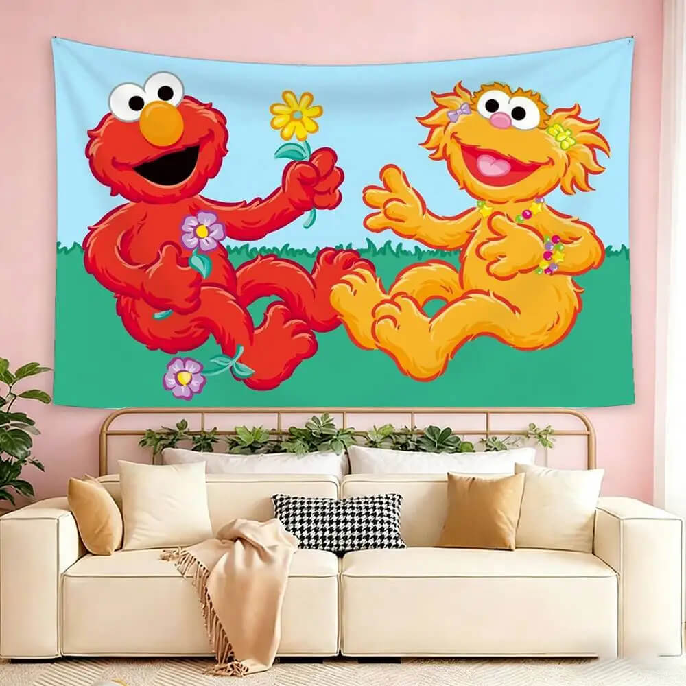 Sesame Street character tapestry wall decoration