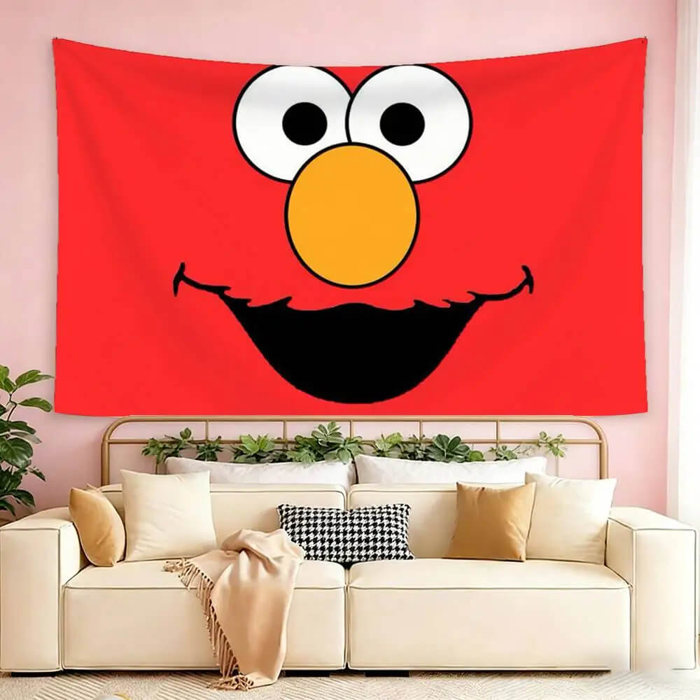 Sesame Street fabric wall hanging for bedroom
