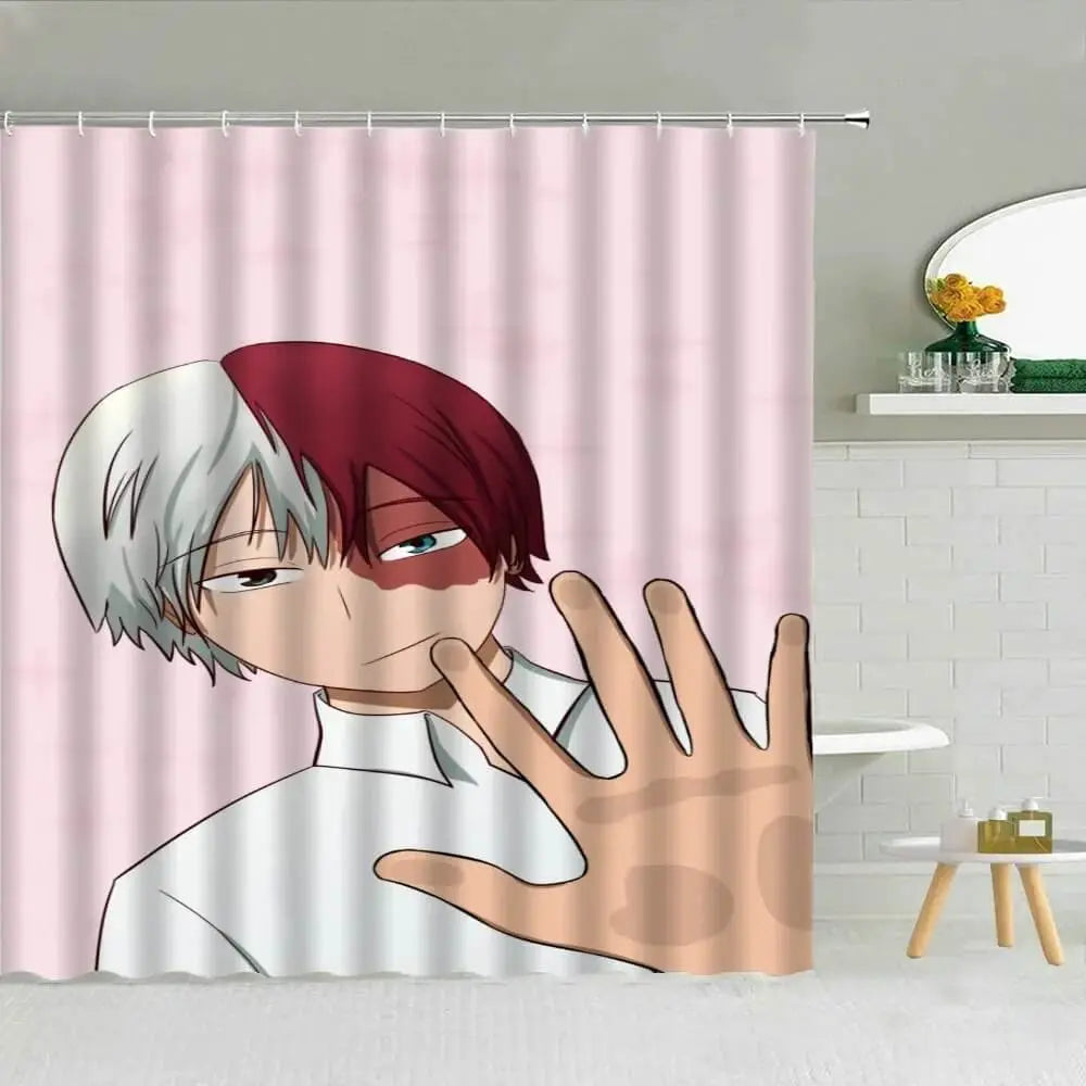 Colorful 3D print of Todoroki for stylish bathroom upgrade