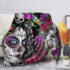 Skull Gothic Style Throw Blanket My Store