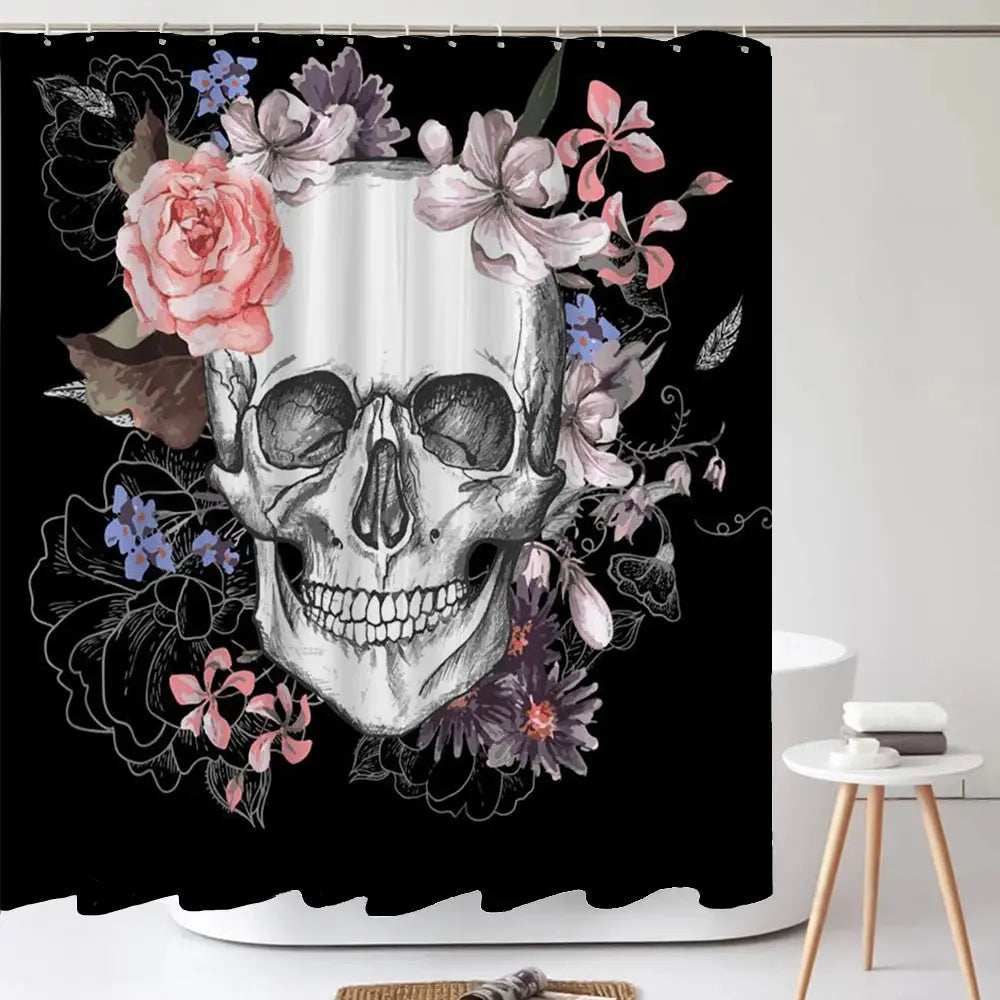 Skull Shower Curtain My Store