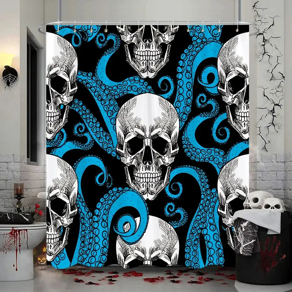 Skull Shower Curtain My Store
