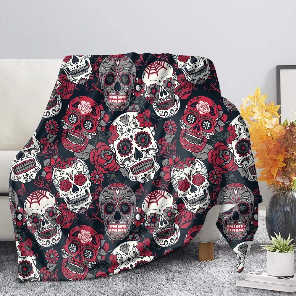 Skull Throw Blanket My Store