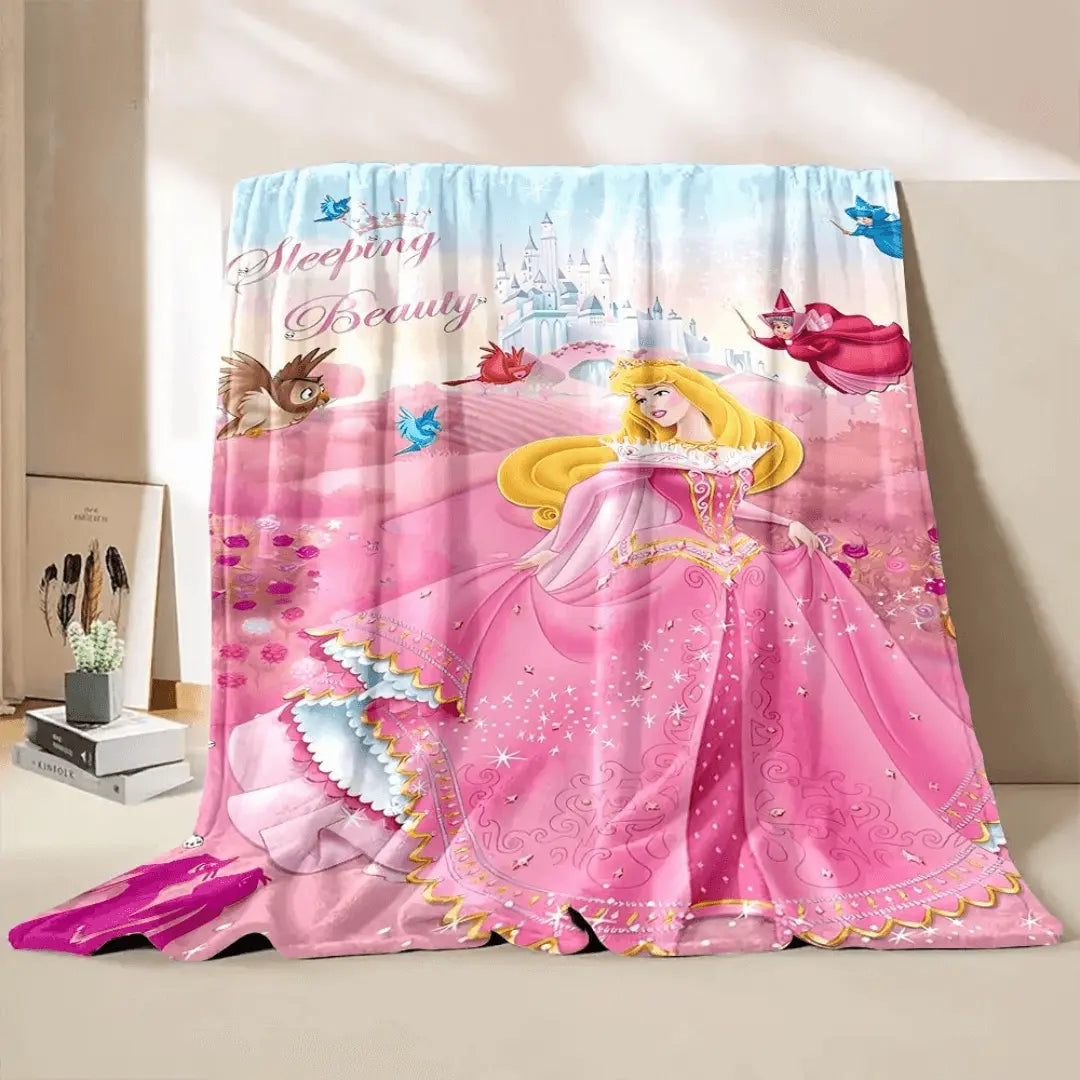 Sleeping Beauty Aurora Princess Kids Fleece Throw Blanket