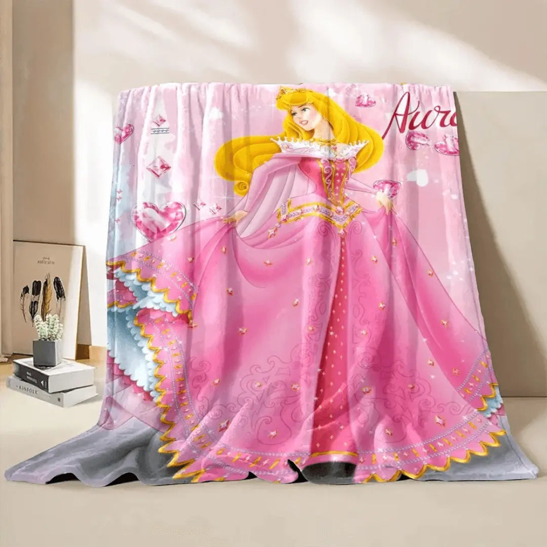 Sleeping Beauty Aurora Princess Picnic Kids Throw Blanket