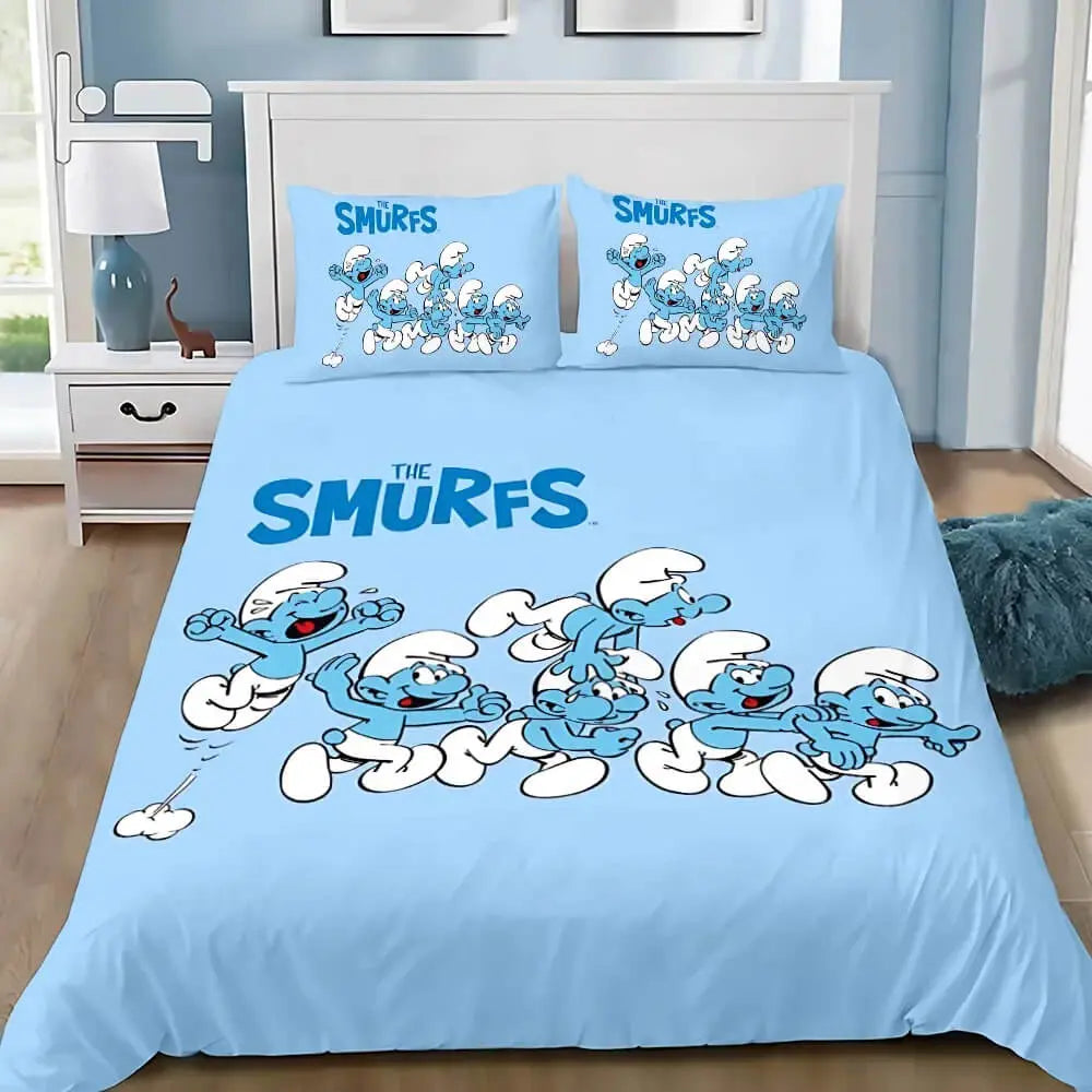Smurfs Cartoon Duvet Cover
