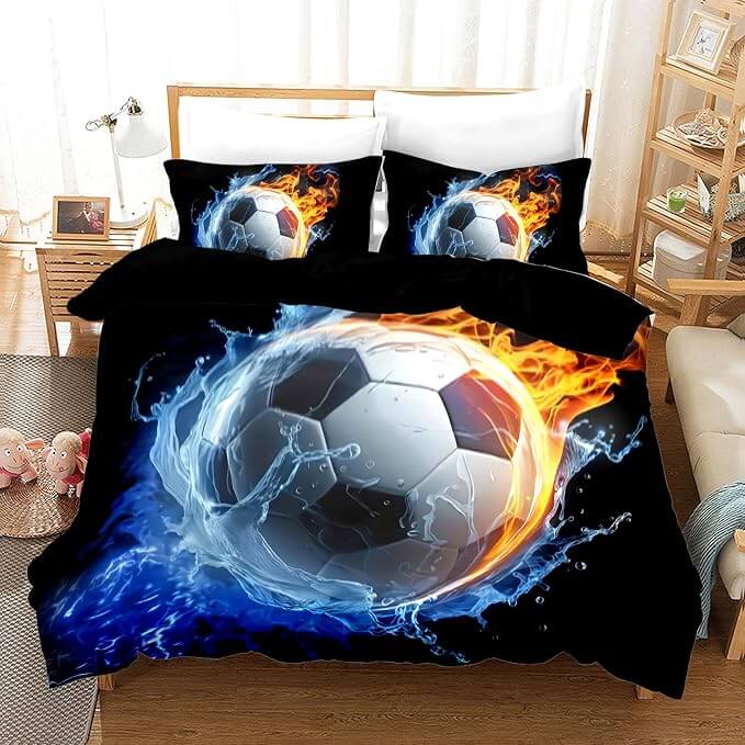 Sports themed quilt cover
