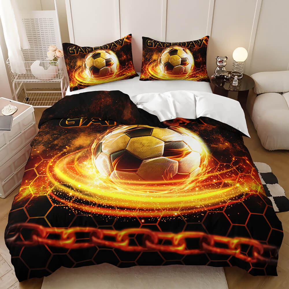 Soccer bedding set for kids