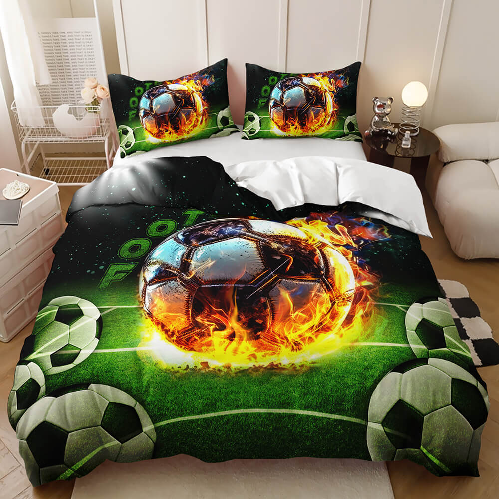 Soccer doona cover
