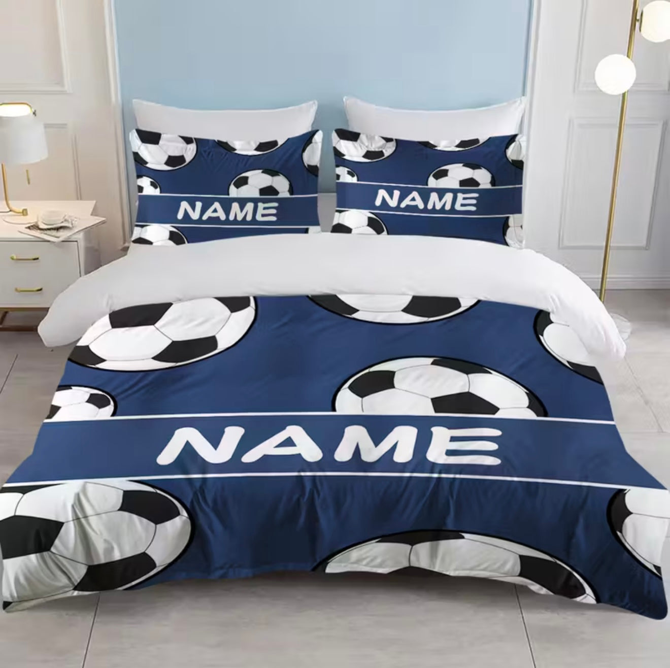 Soccer bedding for boys