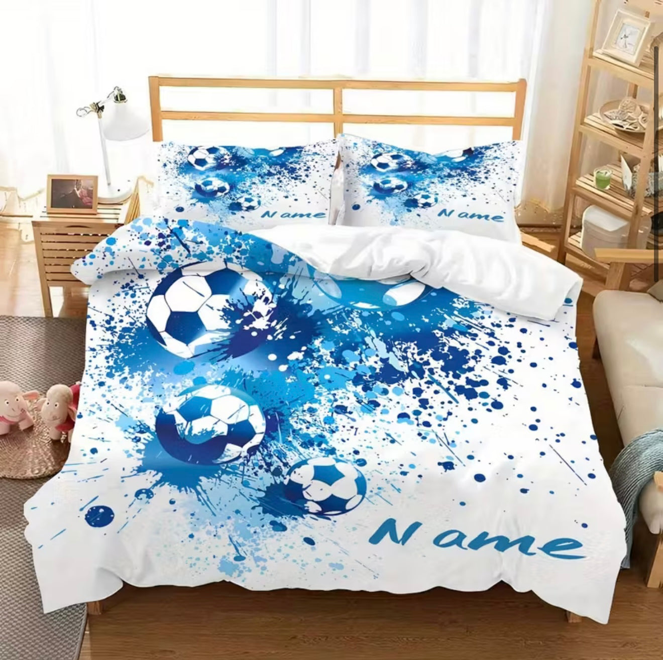Soccer bedding for girls