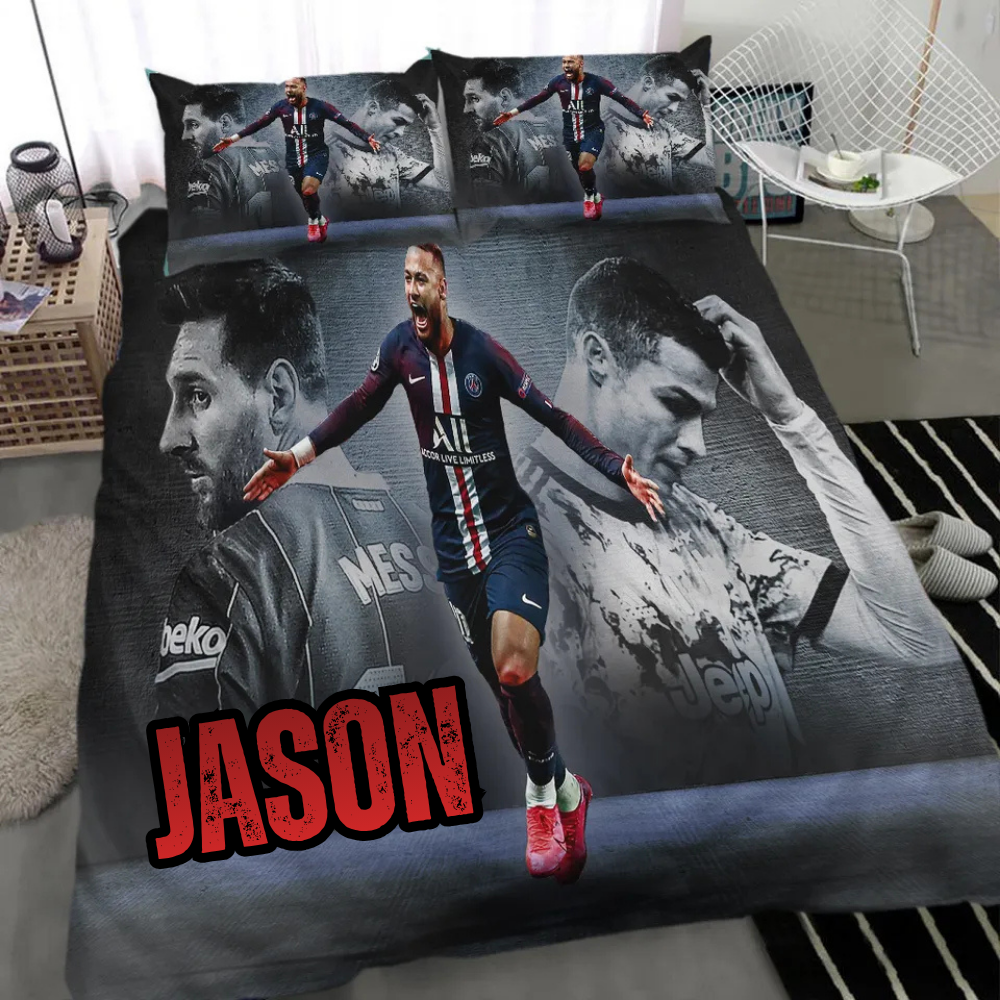 Soccer duvet cover for kids