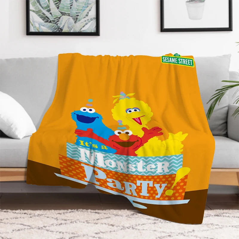 Soft plush texture of Sesame Street kids throw blanket